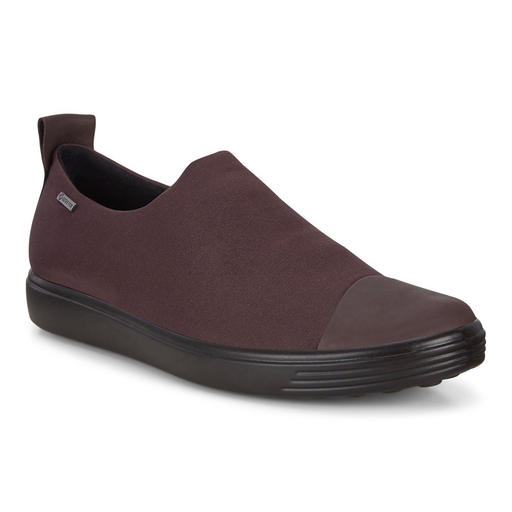 Womens Slip-On - ECCO Soft 7 Sneakers - Brown - 6327UIXNE